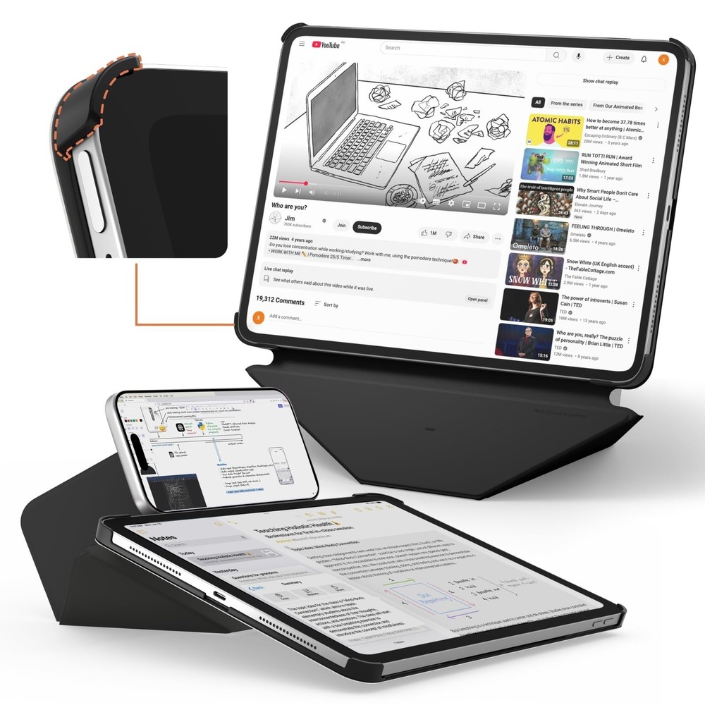 MOFT Dynamic Folio Case iPad Pro 11 1st 2nd‎ 3rd 4th Gen Magnetic Stand Black